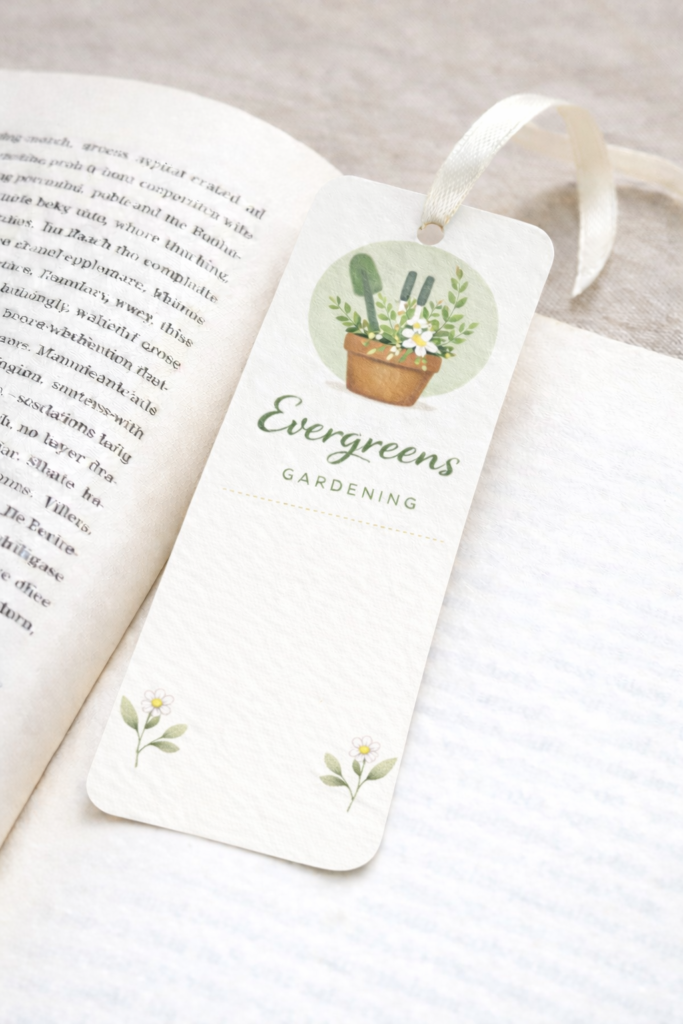 Gardening bookmark
